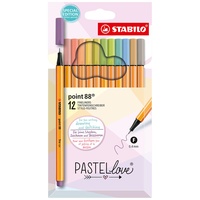 Stabilo Fineliner point 88 Pastellove Set - 12er Pack