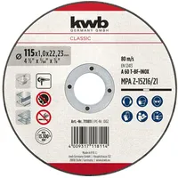 KWB Trennscheibe gerade 115 mm