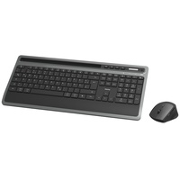 Hama KMW-600 Plus Funk Tastatur Maus Set, schwarz/anthrazit, USB/Bluetooth,