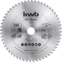 KWB 589322 Kreissägeblatt 250 x 30 mm 1 St.