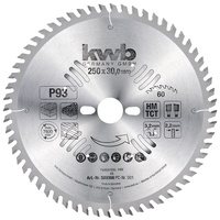 KWB Kreissägeblatt 250 x 30 mm, sehr feiner Schnitt,