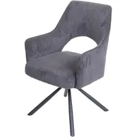 MCW Esszimmerstuhl MCW-K30, Küchenstuhl Lehnstuhl, drehbar Auto-Position, Stoff/Textil MVG