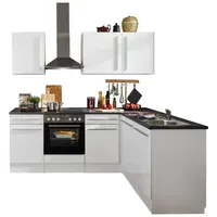 BASIC by Balculina MID.YOU Eckküche, Weiß, Weiß Hochglanz, -