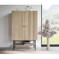 DeLife Highboard Nestos 90x140 cm Mango White Wash Metall