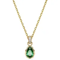 Swarovski Kette Chroma gold / grün / weiß