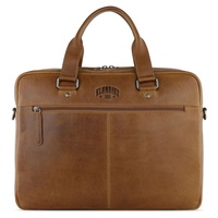 KLONDIKE 1896 Gold Brain Briefcase Cognac