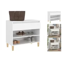 VidaXL Schuhregal Weiß 70x36x60 cm Holzwerkstoff