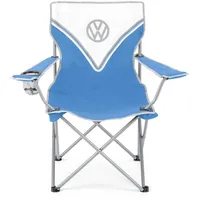 VW Collection T1 Campingstuhl mit Tragetasche, faltbar, front/blau