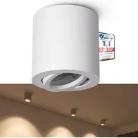 Linovum CORI Aufbaustrahler schwenkbar in matt weiß & rund