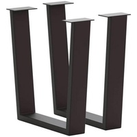 Waldwelt Tischgestell Anthrazit, Metall, 17x74x73 cm, Esszimmer, Esstische, Tischsysteme,