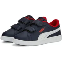 Puma Smash 3.0 L Sneaker Kinder - blau/weiß/rot-32