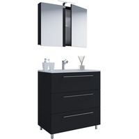 VCM my bath Badmöbel-Set Schubo 914358 schwarz 80,0 x