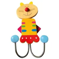 Bino 9987133 - Kleiderhaken, Kindergarderobe, Katze, bunt