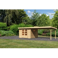 Karibu Gartenhaus Trittau 3 inkl. 4m Schleppdach - 38mm-297