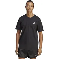 Adidas Essentials Single Jersey Embroidered Small Logo T-Shirt Black