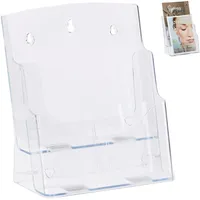 Relaxdays 2 x Prospekthalter A4 / DIN 2 Etagen,