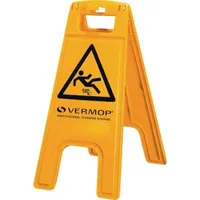 Vermop Warnschild Achtung Rutschgefahr B 280xH 580mm Gelb/Schwarz
