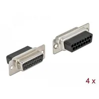 DeLock 66720 D-SUB Steckverbinder - 4 St. Bag