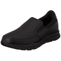 SKECHERS Nampa Groton Slipper, Black Synthetic/Pu, 43