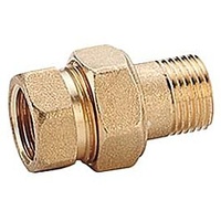 OPAL R18 Radiatorverschraubung R18Y003 Messing, 1/2", IG/AG, Durchgang