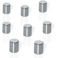 Be!Board® SIGEL Magnete silber, Metall Ø 0,8 x 1,0
