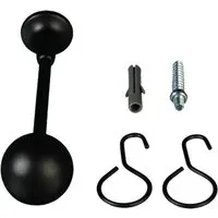 LIEDECO Schalhalter 12cm, 1 Stück schwarz