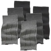 LAVANA Stulpensocken Damen 1x anthrazit meliert, 1x grau meliert,