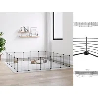 VidaXL Kleintierkäfig 35 x 35 x 35 cm schwarz