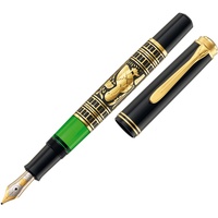 Pelikan Toledo M700 Kolbenfüller schwarz-gold B (breit)
