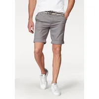 Bruno banani Chinoshorts inklusive Gürtel, Gr. 36 N-Gr, grau,