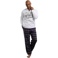 H.I.S. H.I.S Pyjama (2 tlg 1 Stück), mit Flanellhose