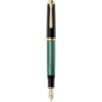Pelikan Souverän M400 Kolbenfüller schwarz/grün/gold F (fein)