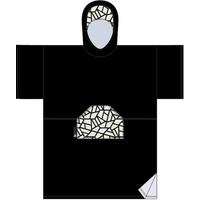 Mdns Change Robe Poncho Unisize Black Mosaic Schnelltrocknend Surf