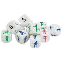 Art-Pol EDUPLAY 120756 Bewegungswürfel, mehrfarbig, 12-teilig (1 Set)
