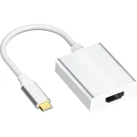 MediaRange USB Type-C 3.1 auf HDMI converter, silver