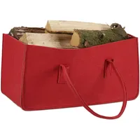 Relaxdays Kaminholztasche 50 x 25 x 25 cm 27