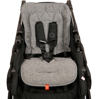 Kaiser 6537870 Sommer Komfortauflage Kinderwagenauflage Kinderwageneinlage Sitzauflage"Crown", anthracite melange