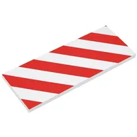 VidaXL Wandschutz 6 Stk. Rot & Weiß 50x20x2 cm