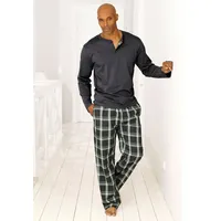 H.I.S. H.I.S Pyjama (2 tlg 1 Stück), Schlafanzug mit