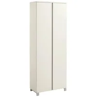 Möbel Kraft SALEA Dielenschrank 70x193x37 silber weiß