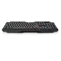 Nedis Gaming Tastatur US International Schwarz