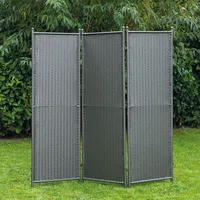 Merxx Paravent Grau 183 x 3 x 183 cm