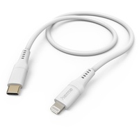 Hama Ladekabel Flexible USB-C/Lightning 1.5m Silikon weiß