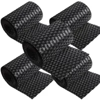 Nyvi Sichtschutzstreifen 255 x 19 cm Schwarz Polyrattan 5
