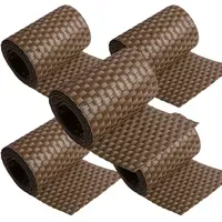 Nyvi Sichtschutzstreifen 255 x 19 cm Braun Polyrattan 5