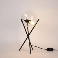 S.LUCE Orb Glas-Tischlampe Dreibein 20cm