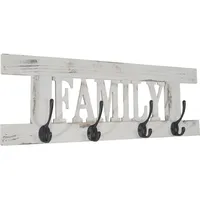 MCW Wandgarderobe H503 Family, Garderobe Garderobenpaneel, Shabby-Look Vintage 20x60cm