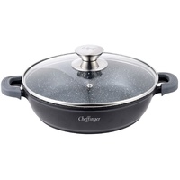 Cheffinger Kochtopf Servierpfanne Schmorpfanne Induktion Ø36cm Alu Guss Topf