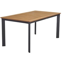 LC Garden Unicamo Gartentisch 160x90cm Aluminium/Teak natur/dunkelgrau (229757)