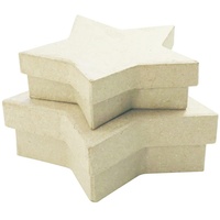 Clairefontaine Decopatch BTS909C 2 Schachtel in Sternenform flach aus